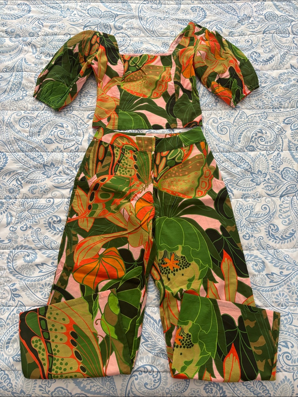 Julie Brown New York 2 PC Tropical Print Set